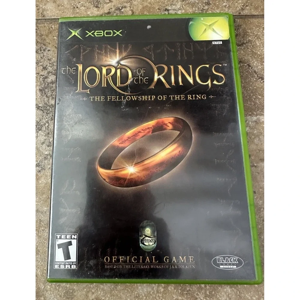Lord of the Rings The Fellowship the Ring Xbox Game W/Manual